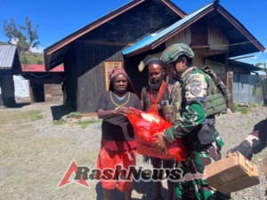 Anjangsana Satgas Yonif 743/PSY Tingkatkan Tali Silaturahmi di Mulia