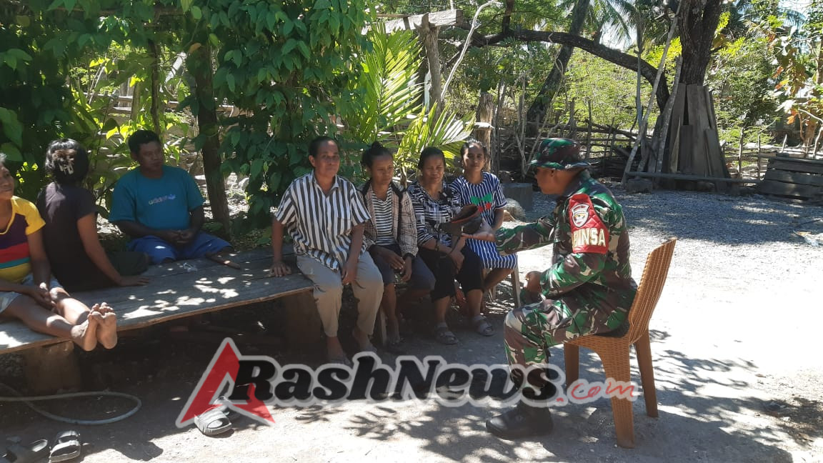 Pantau Kegiatan Warga Binaan Babinsa Melaksanakan Komsos Jalin Silaturahmi