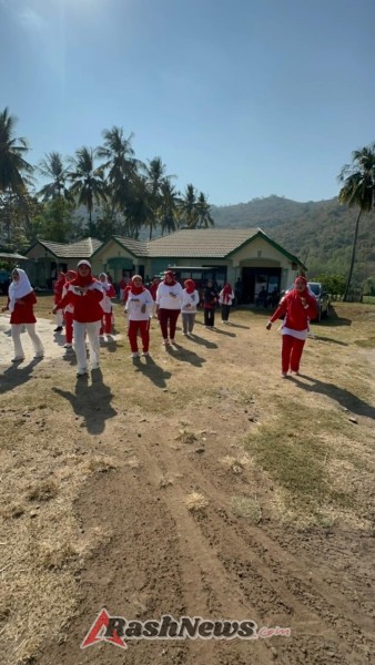 Persit Ranting 3 dan Koramil Kempo Gelar Senam Sehat Bersama