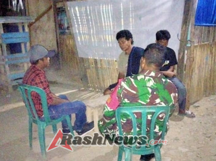 Babinsa Ajak Masyarakat Aktifkan Ronda Malam Cegah Tindak Kriminal