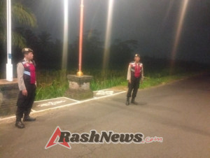 Jaga Kondusifitas Di Jalur Sepi, Polsek Abiansemal Rutin Patroli Subuh