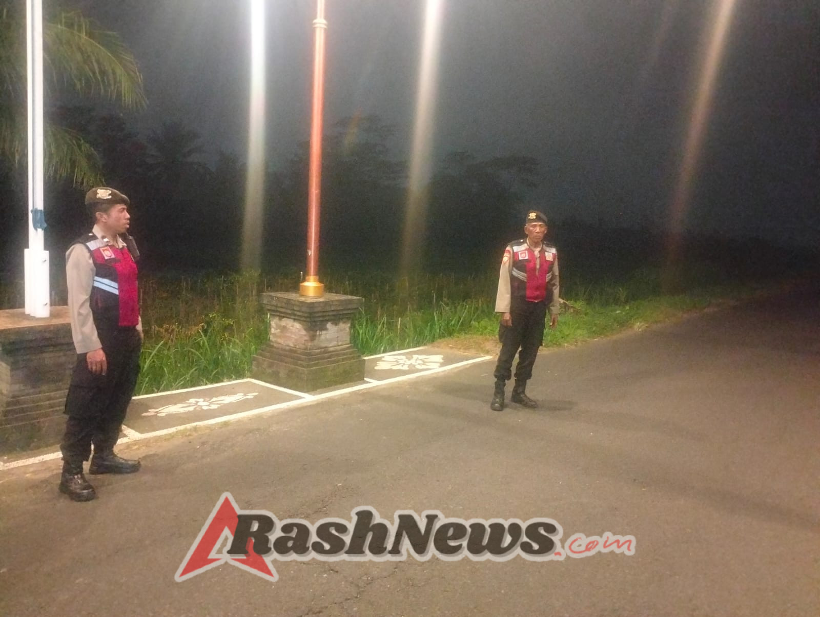 Jaga Kondusifitas Di Jalur Sepi, Polsek Abiansemal Rutin Patroli Subuh