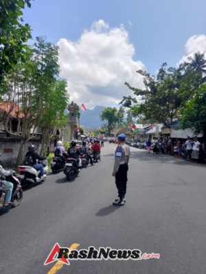 Ps. Kasi Propam Polsek Manggis, Awasi Langsung Kegiatan Strong Point Pagi Hari Oleh Personil.