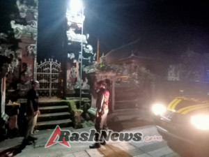 Samapta Polsek Mengwi Laksanakan Patroli di Kawasan Pura, Antisipasi Pencurian Pratima