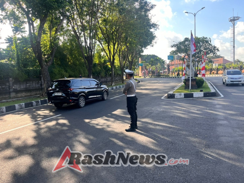 Satlantas Polres Bandara Intensifkan Pengaturan Lalin, Antisipasi Kemacetan di Jalan Bandara Ngurah Rai
