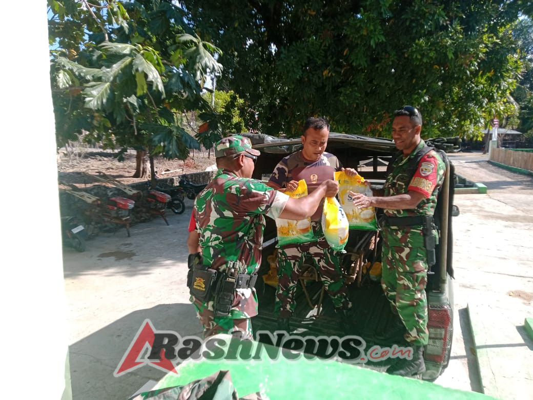 Gerakan Pangan Murah(GPM),Kodim 1627/Rote Ndao dan Bulog Menjual Beras Bulog Murah Untuk Masyrakat