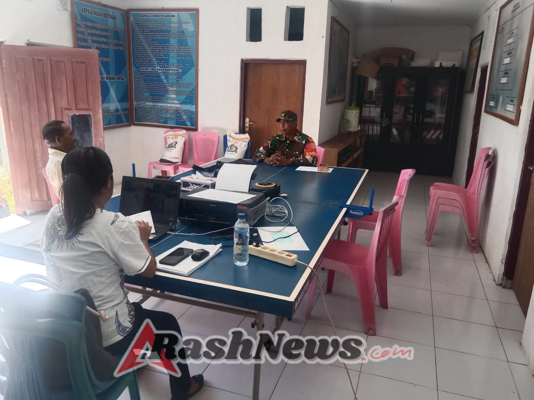 Dekatkan Diri dengan Masyarakat, Babinsa Laksanakan Puldata dan Pamwil