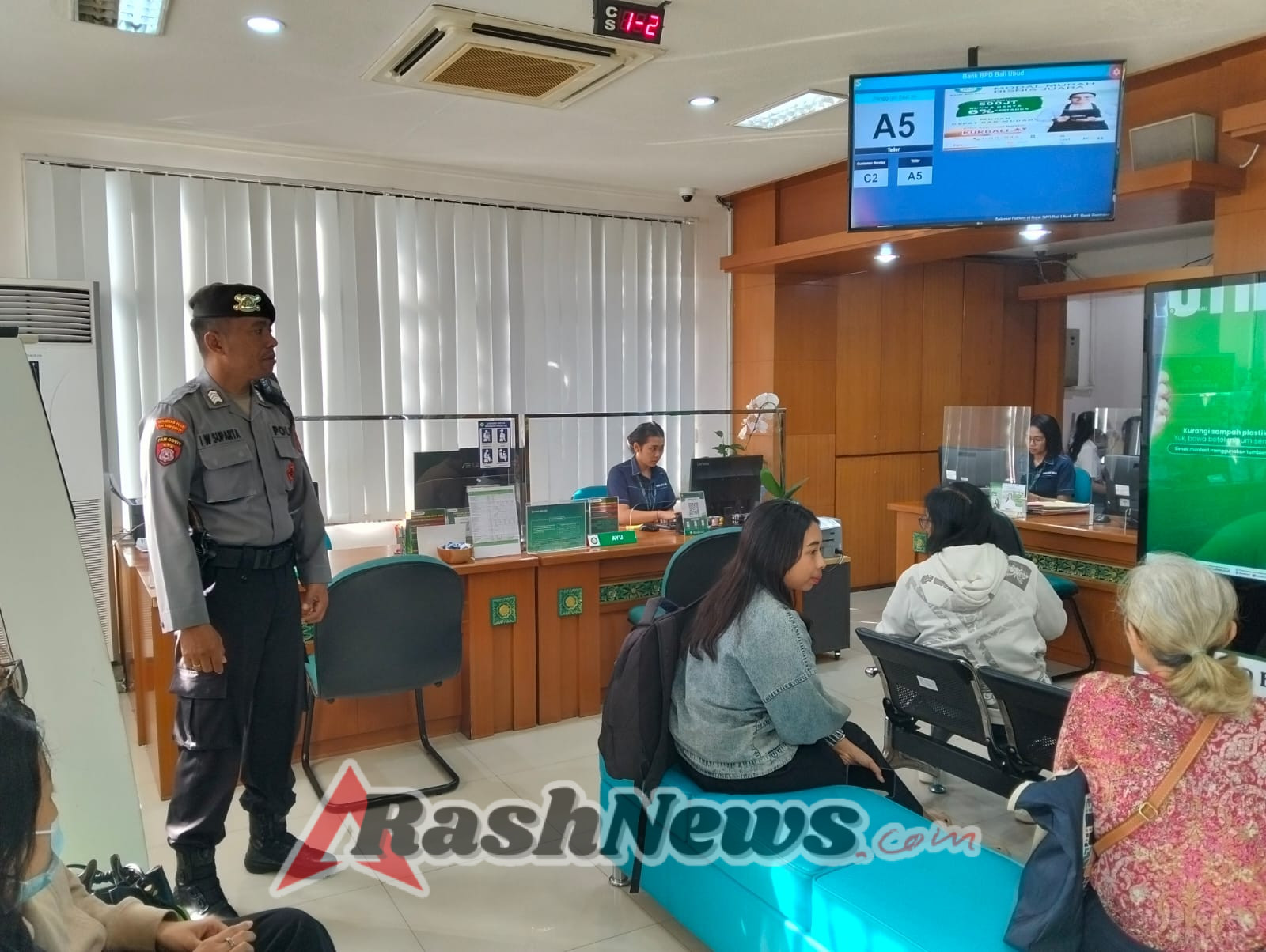 Polres Gianyar Laksanakan Pengamanan Objek Vital Perbankan di Wilayah Hukum Gianyar