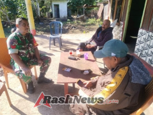 Babinsa Hadir di Tengah Masyarakat Ndenggarongge, Dorong Warga Jaga Keamanan