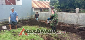 Wujud Nyata TNI Hadir untuk Rakyat, Babinsa Laksanakan Monitoring dan Karya Bakti di Kelimutu