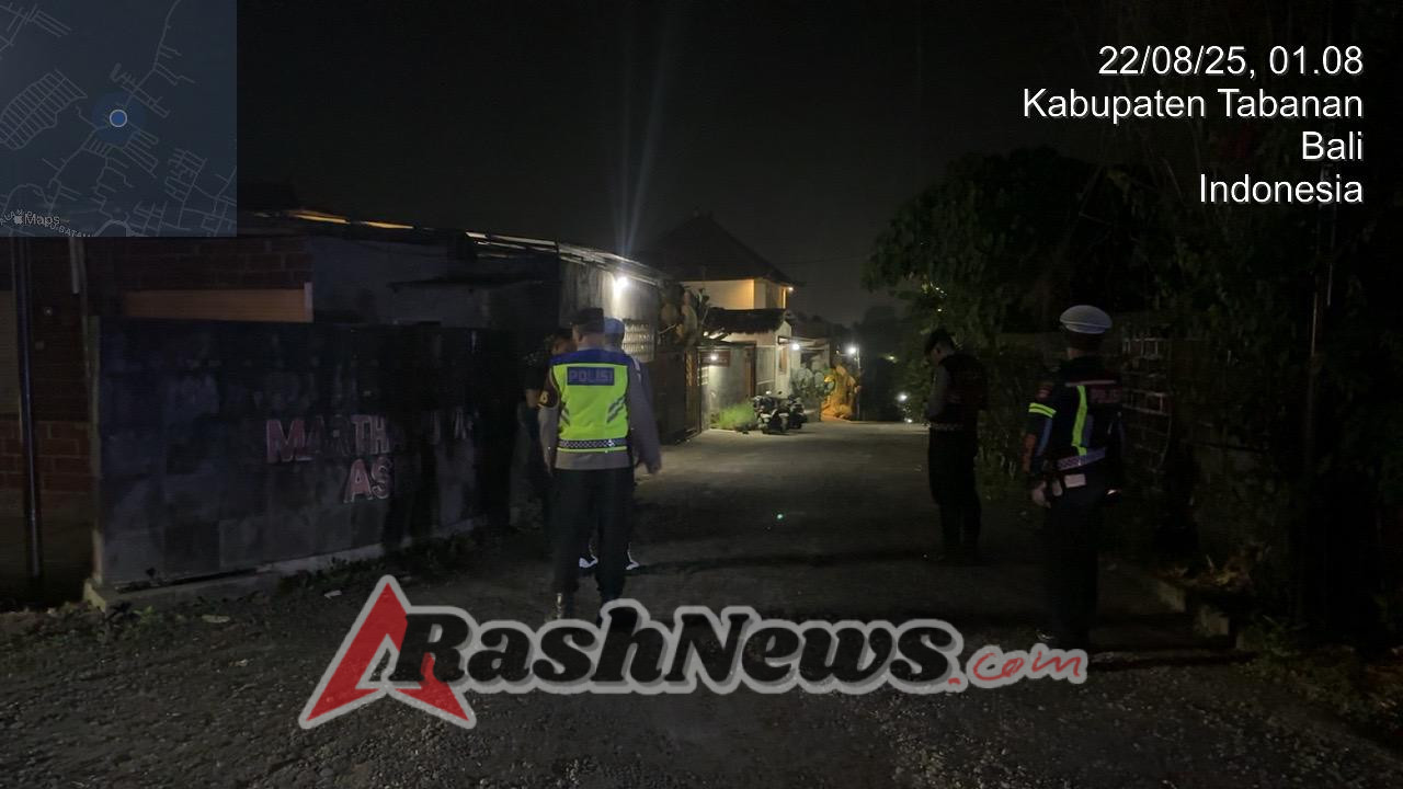 Blue Light Patrol Polres Tabanan Antisipasi Kejahatan 3C, Warga Merasa Lebih Aman