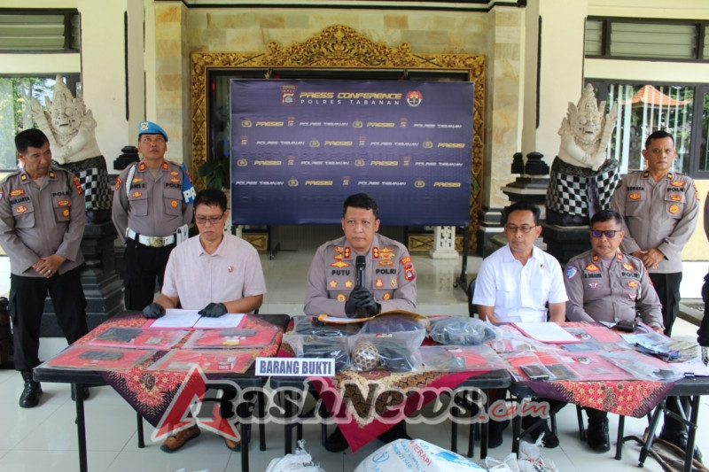 Polres Tabanan Ungkap 6 Kasus Kriminal dalam Press Conference, Teknologi dan Peran Warga Jadi Kunci