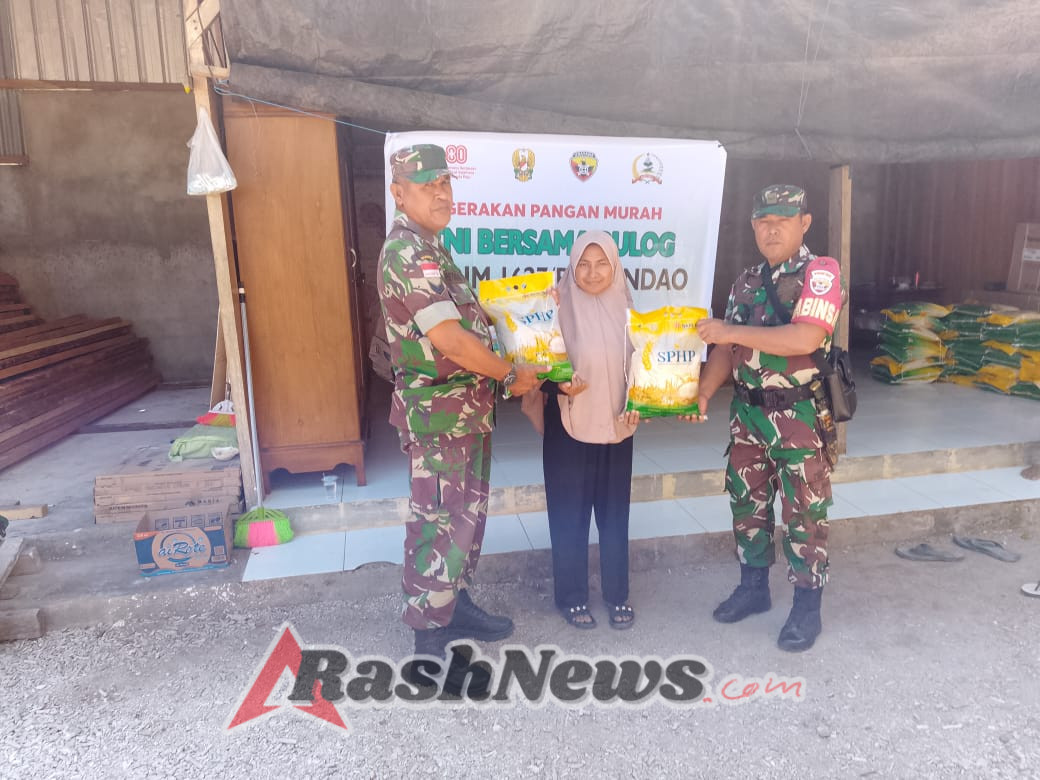 Beras SPHP Dijual Murah, Babinsa Imbau Warga Manfaatkan dengan Bijak