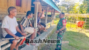 Babinsa Kodim 1613/Sumba Barat Ajak Warga Jaga Gotong Royong dan Kebersihan