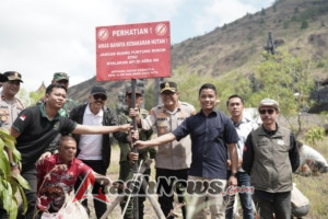 Tumbuhkan Jiwa Nasionalisme, Polda Bali Gelar Penanaman Pohon di Gunung Batur