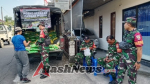 Gerakan Pangan Murah Mobile Ke Wilayah, Cara Koramil Banjarangkan Permudah Warga Peroleh Beras SPHP