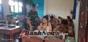 Perhatian TNI untuk Generasi Muda, Babinsa Ubud Kawal Pemenuhan Gizi Anak Sekolah