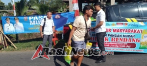 Polsek Rendang Kembali Salurkan Beras SPHP, Bertempat Di Balai Banjar Batusesa Desa Menanga