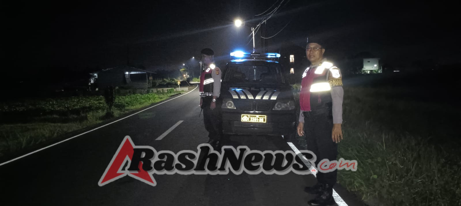 Jaga Kondusifitas, Polsek Abiansemal Intensifkan Strong Point Subuh Di Jalur Sepi