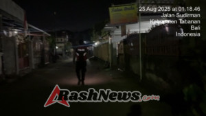 Sat Samapta Polres Tabanan Gelar Patroli Jalan Kaki Subuh, Pastikan Situasi Aman dan Kondusif