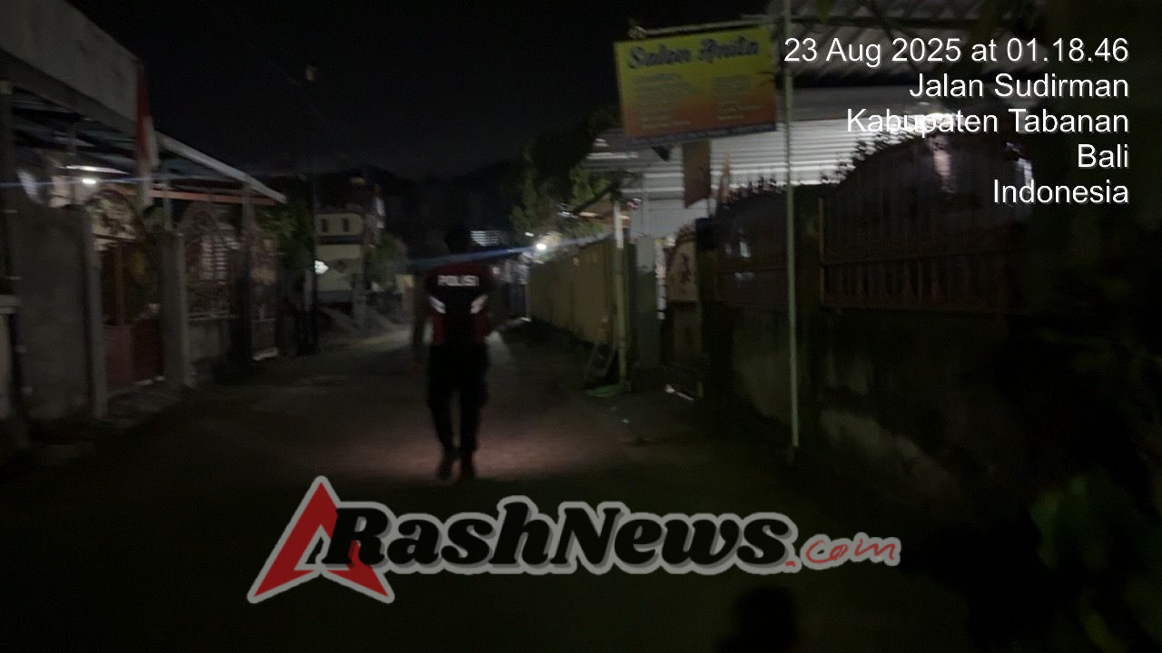 Sat Samapta Polres Tabanan Gelar Patroli Jalan Kaki Subuh, Pastikan Situasi Aman dan Kondusif