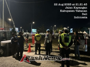 Polres Tabanan Gelar Blue Light Patrol, Sasar Kawasan Wisata dan Tempat Keramaian