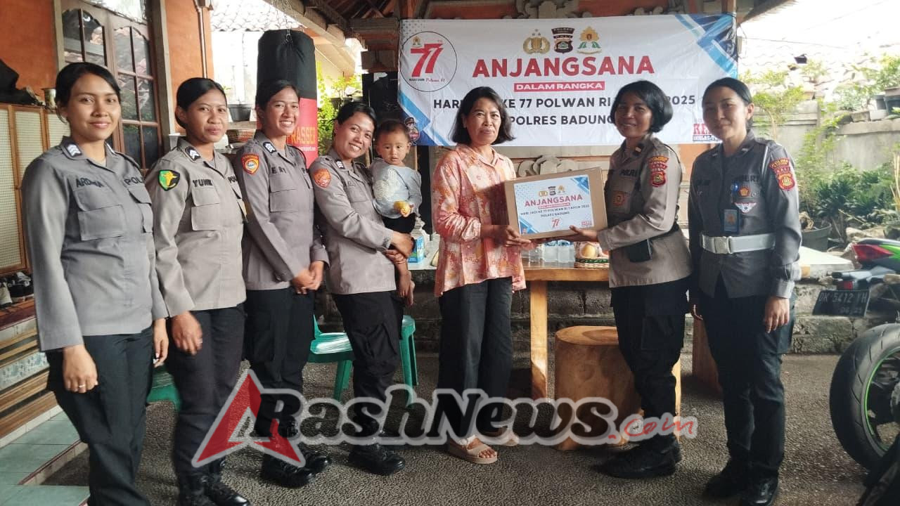 Penuh Kehangatan Sambut HUT ke-77, Polwan Polres Badung Kunjungi Purnawirawan Polwan