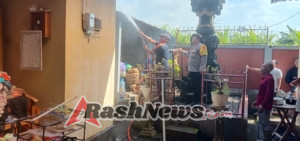 Kebakaran Gudang di Banjar Lebah Desa Keramas, Kerugian Ditaksir Rp10 Juta