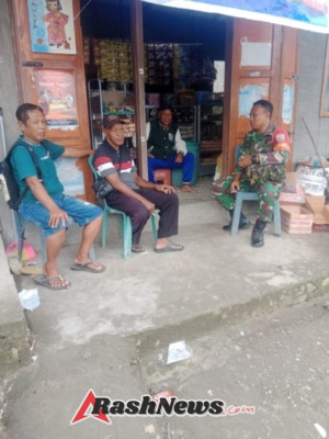 Babinsa Aktif di Wilayah Binaan, Komsos dan Pamwil Digelar di Kecamatan Maukaro