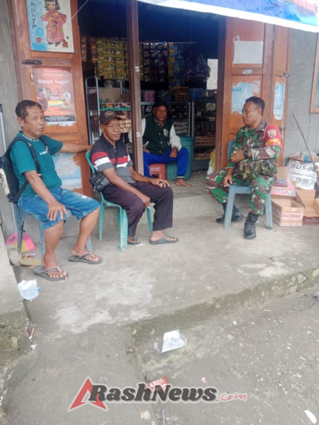 Babinsa Aktif di Wilayah Binaan, Komsos dan Pamwil Digelar di Kecamatan Maukaro