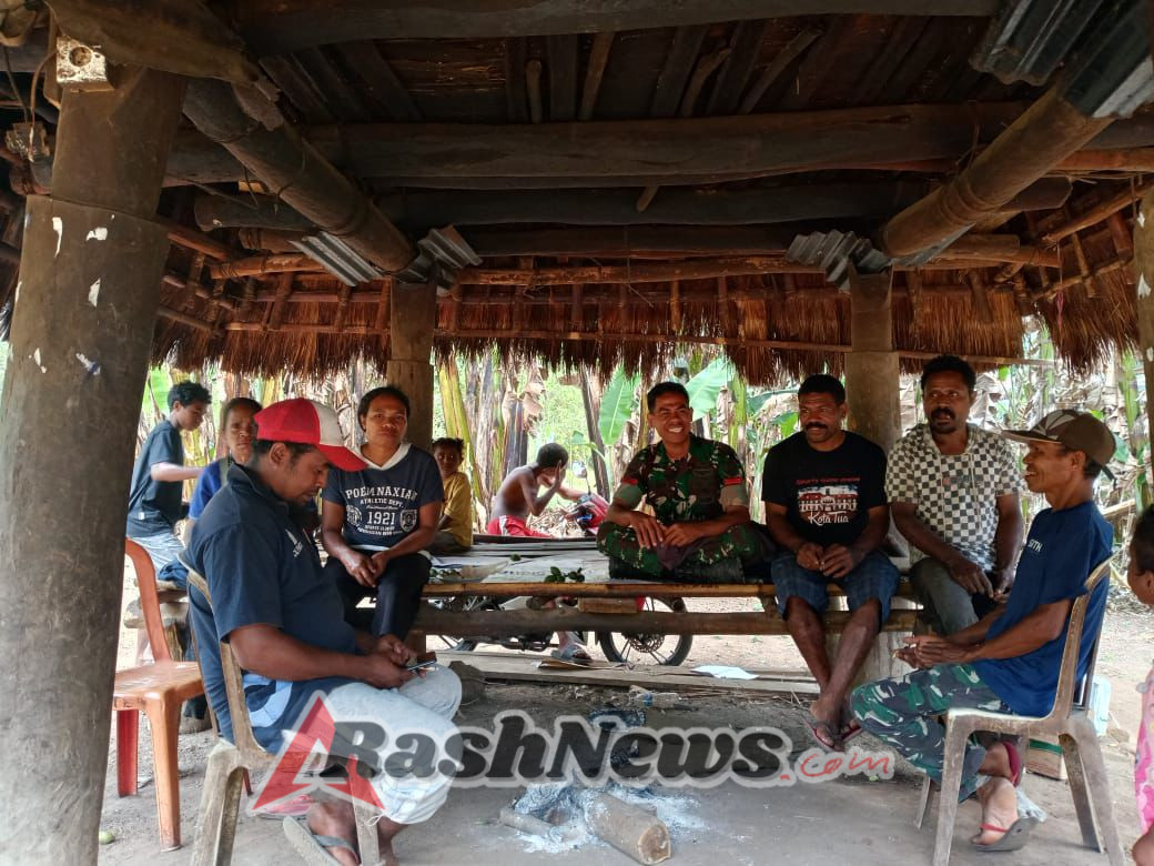 Babinsa Gandeng Tokoh Pemuda Kafakbeka untuk Tingkatkan Kamtibmas