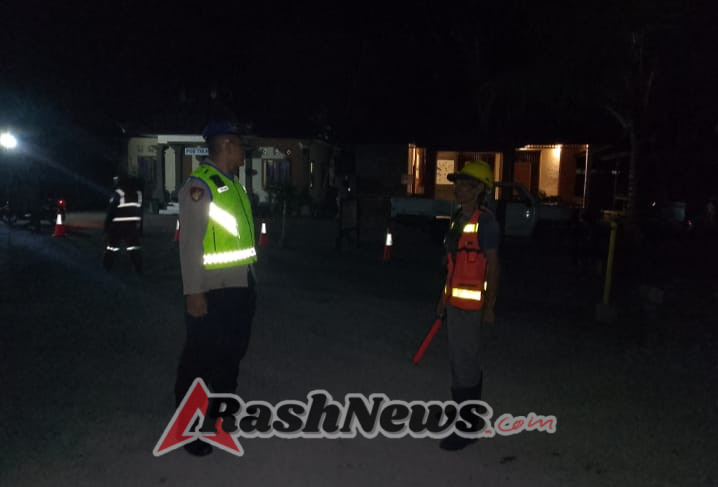 Blue Light Patrol Sat Polairud Karangasem Pastikan Keamanan Malam di Candidasa