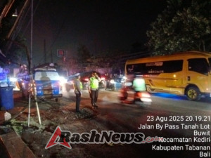 Polres Tabanan Gelar Blue Light Patrol Antisipasi Keramaian di Objek Wisata dan Festival