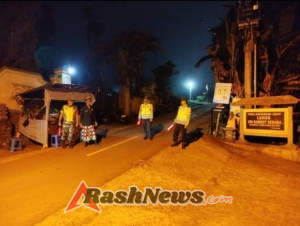 Antisipasi Gangguan Kamtibmas Polsek Penebel  Patroli Malam Hari