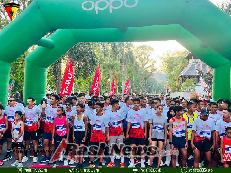 Prajurit Yonif TP 835/Syb Raih Prestasi di Lomba Lari HUT ke-80 RI di Sumbawa Besar