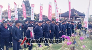 Hadiri Pelepasan Kontingen Klungkung Menuju Porprov Bali, Dandim Klungkung Berpesan Beri Kemampuan Terbaik Untuk Torehkan Prestasi