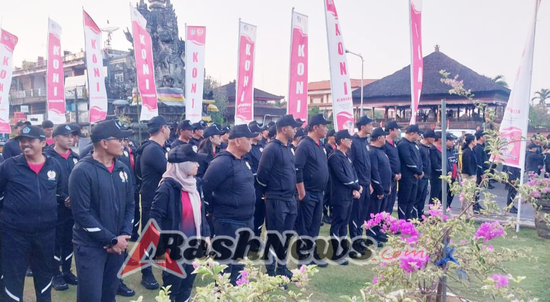 Hadiri Pelepasan Kontingen Klungkung Menuju Porprov Bali, Dandim Klungkung Berpesan Beri Kemampuan Terbaik Untuk Torehkan Prestasi