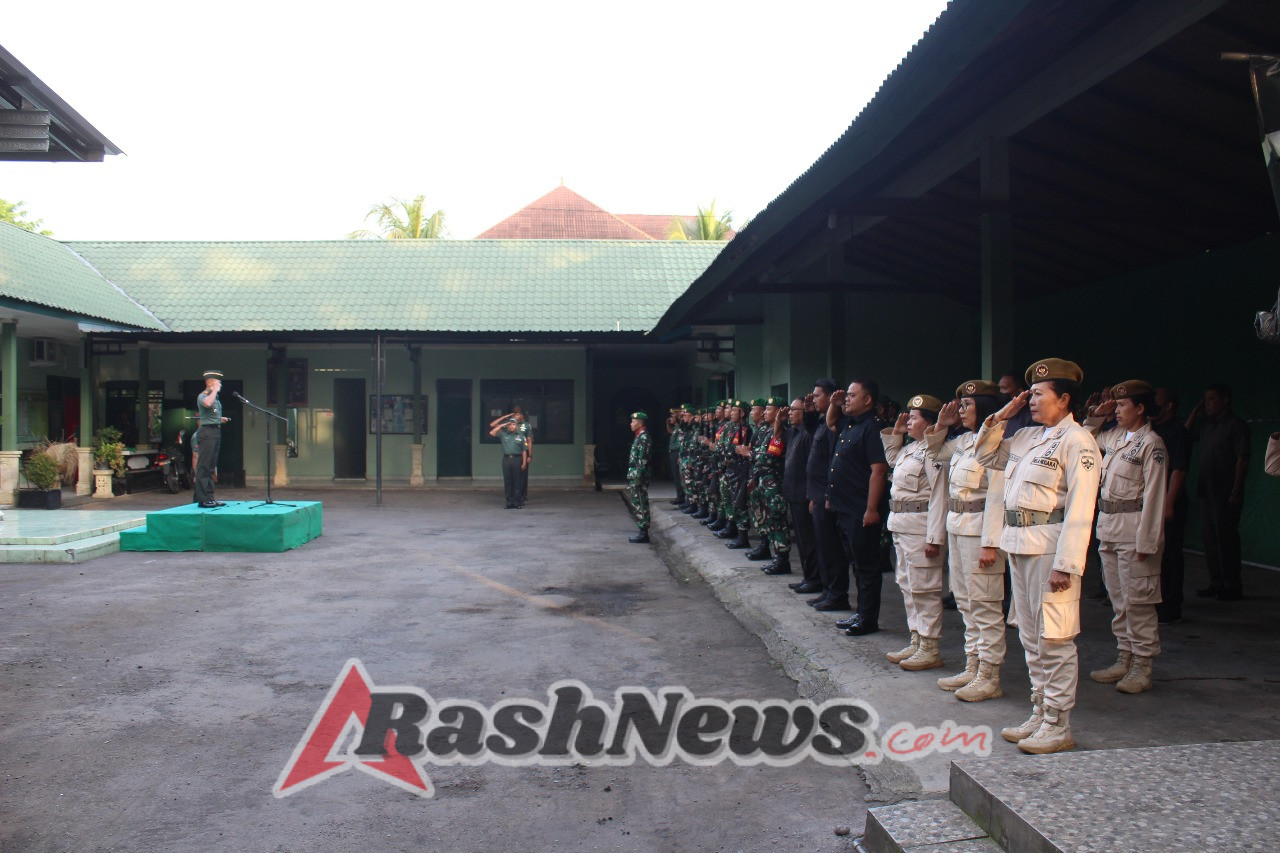 Kodim Tabanan Gelar Upacara Hari Senin, Dandim Tabanan Turun Langsung Jadi Inspektur