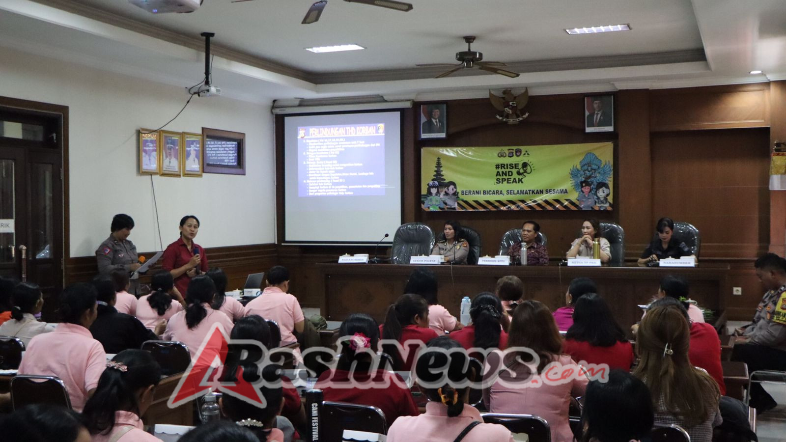 Polwan Polres Badung Gaungkan ‘Rise and Speak’ Ajak Masyarakat Berani Bicara, Selamatkan Sesama