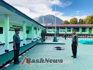 Upacara Bendera di Makodim 1612/Manggarai Jadi Momen Refleksi Tugas Prajurit TNI