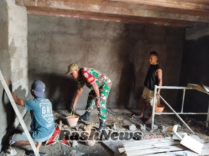 Babinsa dan Masyarakat Ende Utara Kompak dalam Kegiatan Karya Bhakti