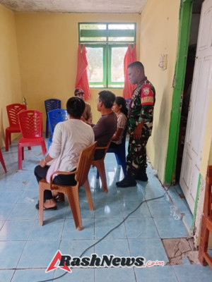 Babinsa Serka Janry Selanno Dukung Musdes Desa Mbokak Bahas Infrastruktur dan Pencegahan Stunting