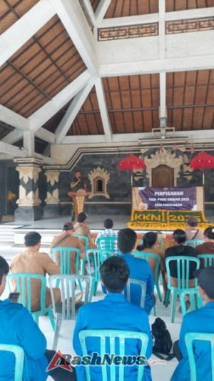 Dukung Dunia Pendidikan, Babinsa Pengejaran Hadiri Penutupan KKN-PPM Universitas Warmadewa