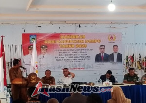 Kehadiran Kodim 1614/Dompu Warnai Rakerkab KONI Tahun 2025