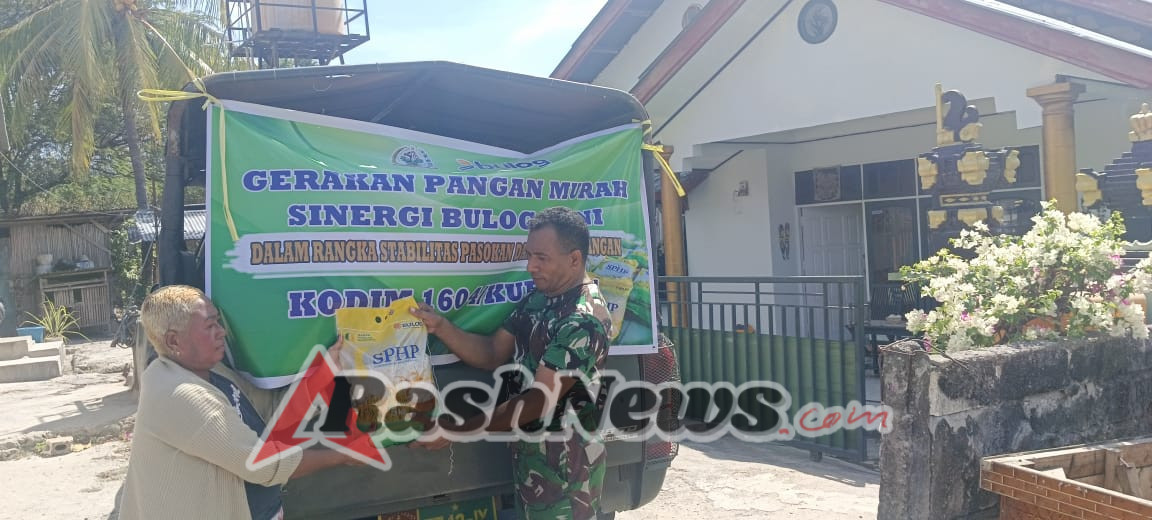 Program Presiden RI Didukung Koramil Batakte Dengan Beras Murah