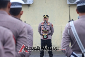 Wakapolres Karangasem Tekankan Disiplin Pos PH Pagi dan Kesiapan Tim Verifikasi WBK