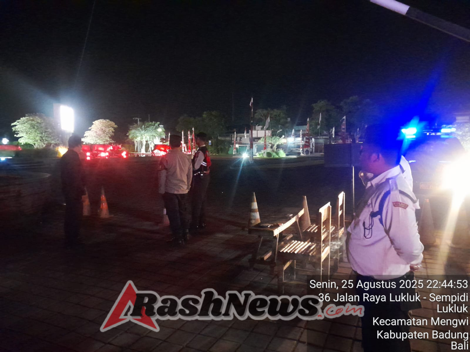 Polsek Mengwi Laksanakan Patroli di Kawasan Pusat Pemerintahan Kabupaten Badung