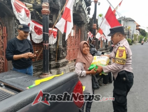 Polsek Dentim Kembali Gelar Gerakan Pangan Murah, 1 Ton Beras SPHP Disalurkan untuk Warga Kesiman Kertalangu