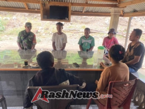 Pengamanan Wilayah di Desa Tou Barat, Babinsa Koramil Maurole Jaga Kondusifitas