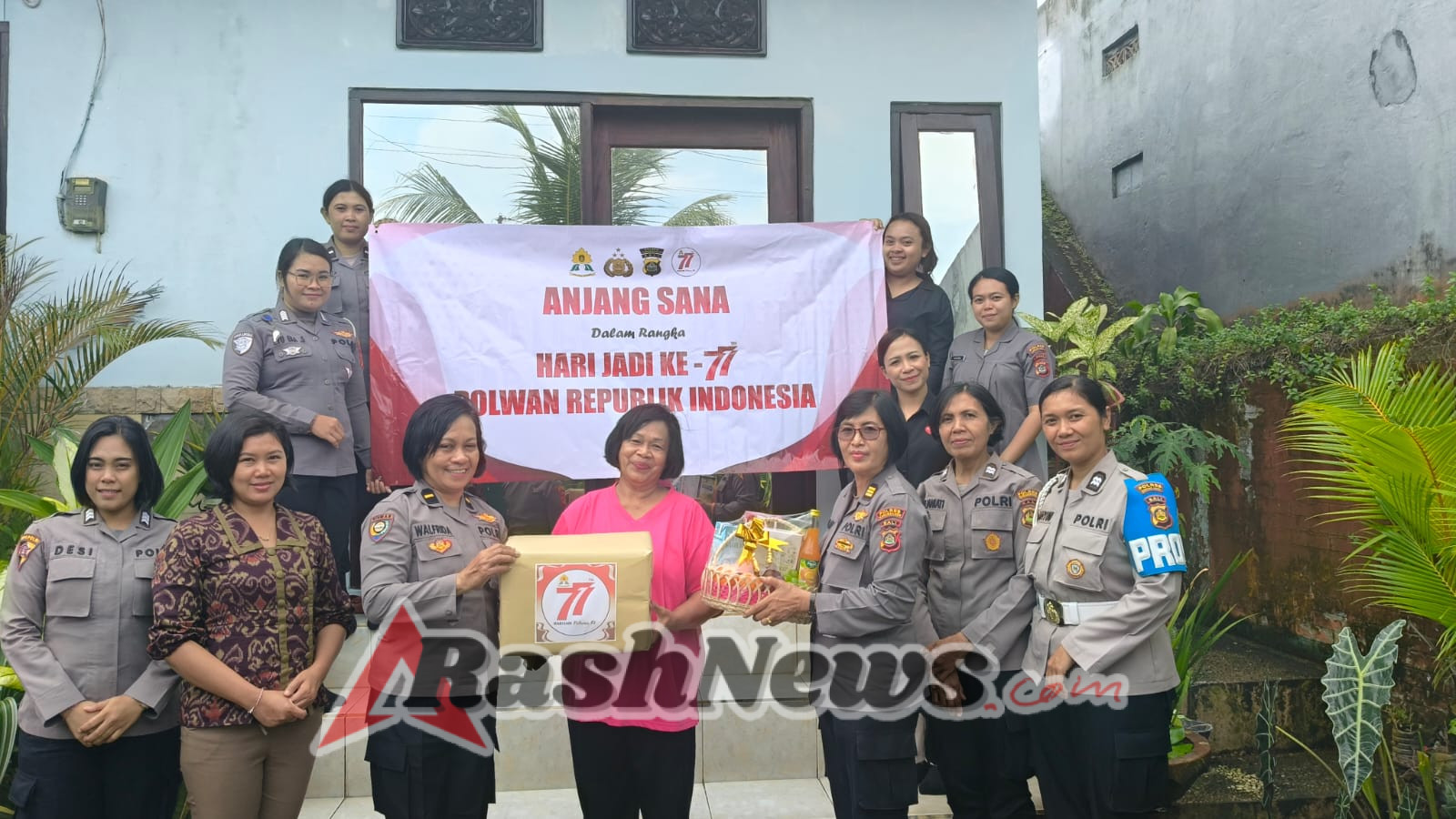 Polwan Polres Karangasem Gelar Anjangsana dalam Rangka Hari Jadi Polwan ke-77